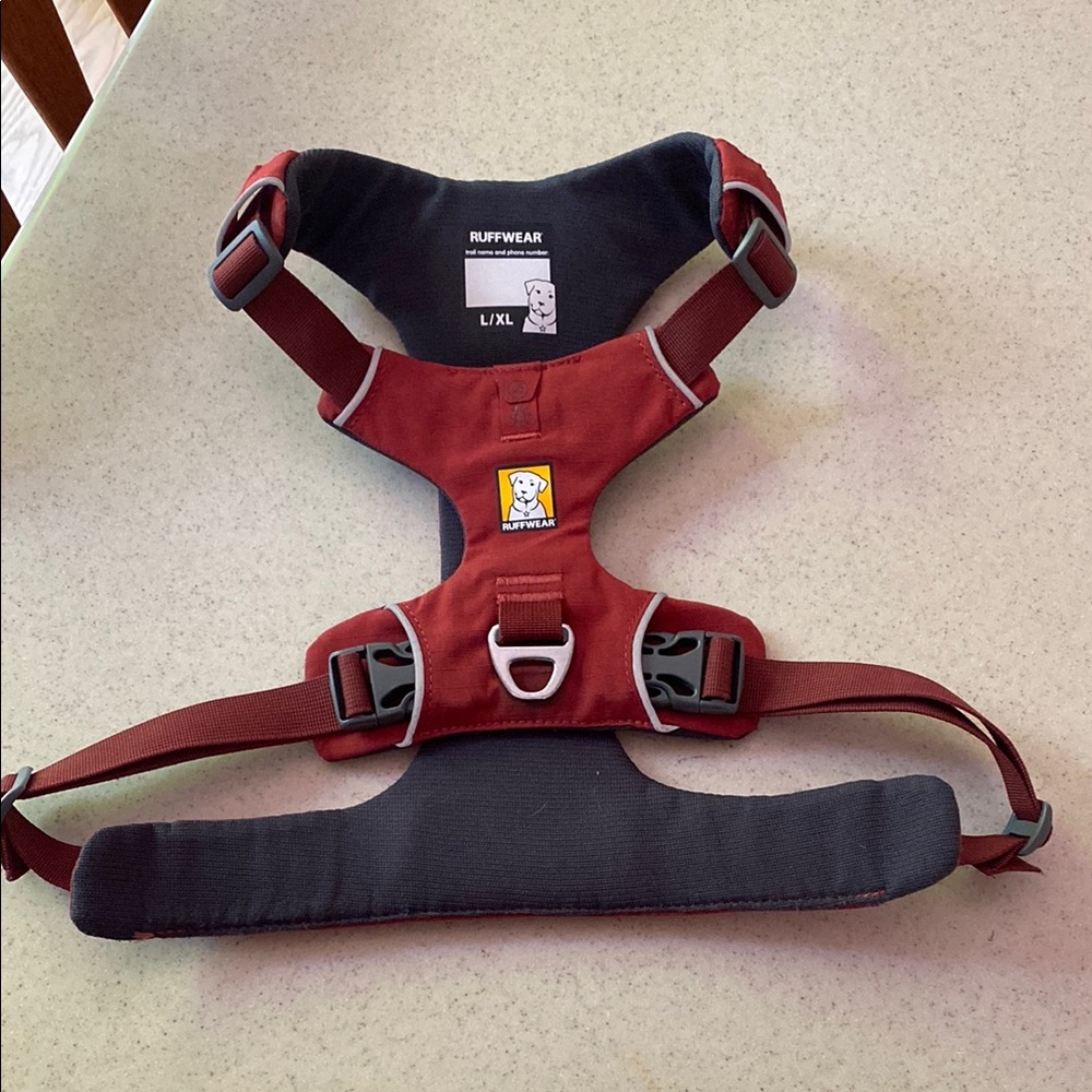 RuffWear Burgundy Dog Harness L/XL